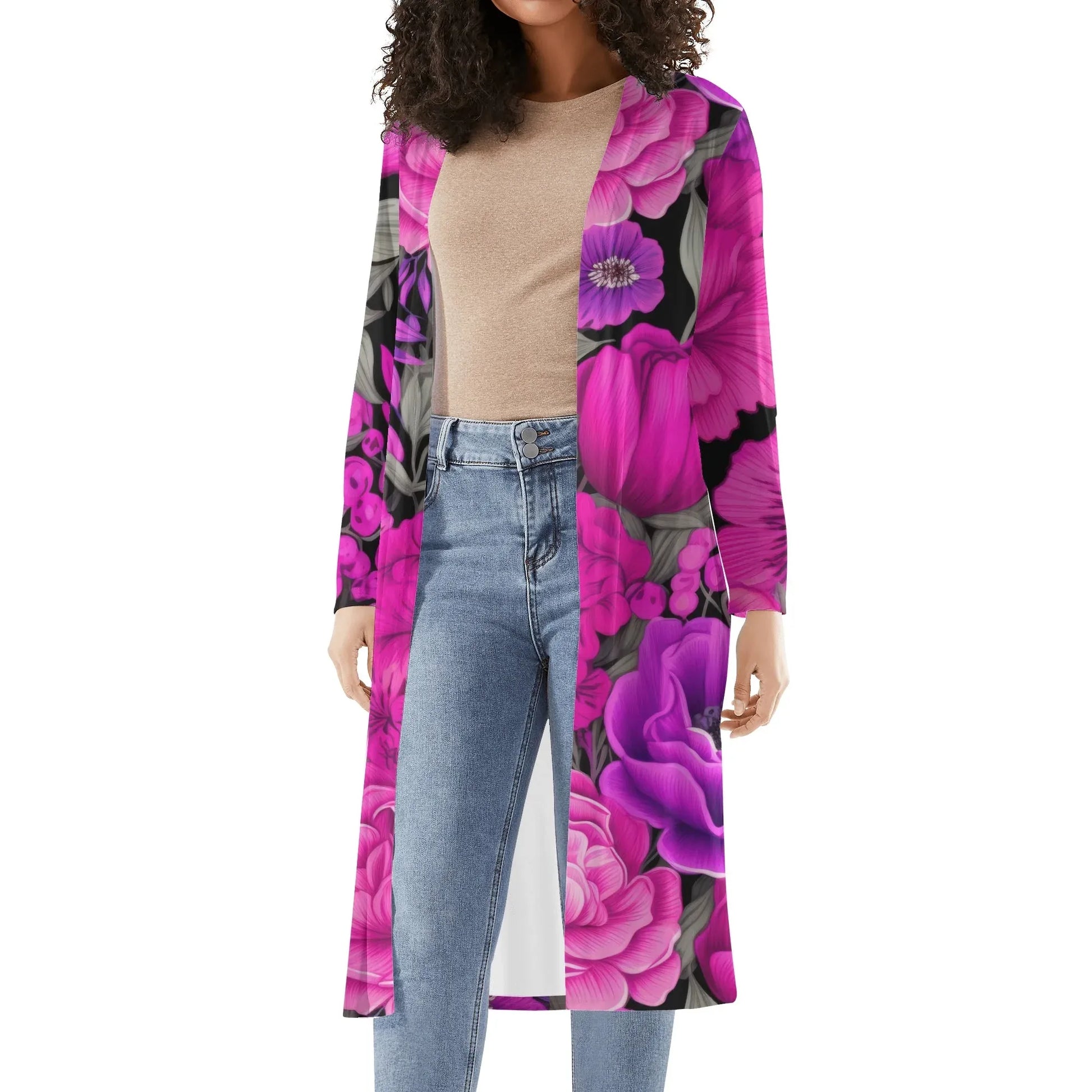 langer-leichter-pink-flowers-kimono-cardigan-cardigan-jlr-design-2 - JLR Design