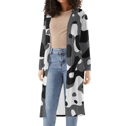 langer-leichter-schwarz-grau-weiss-camouflage-kimono-cardigan-cardigan-jlr-design-2 - JLR Design