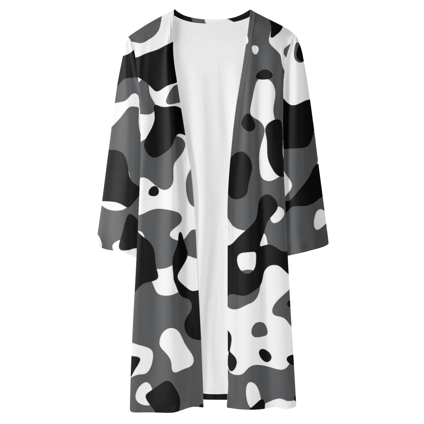 langer-leichter-schwarz-grau-weiss-camouflage-kimono-cardigan-cardigan-jlr-design-5 - JLR Design