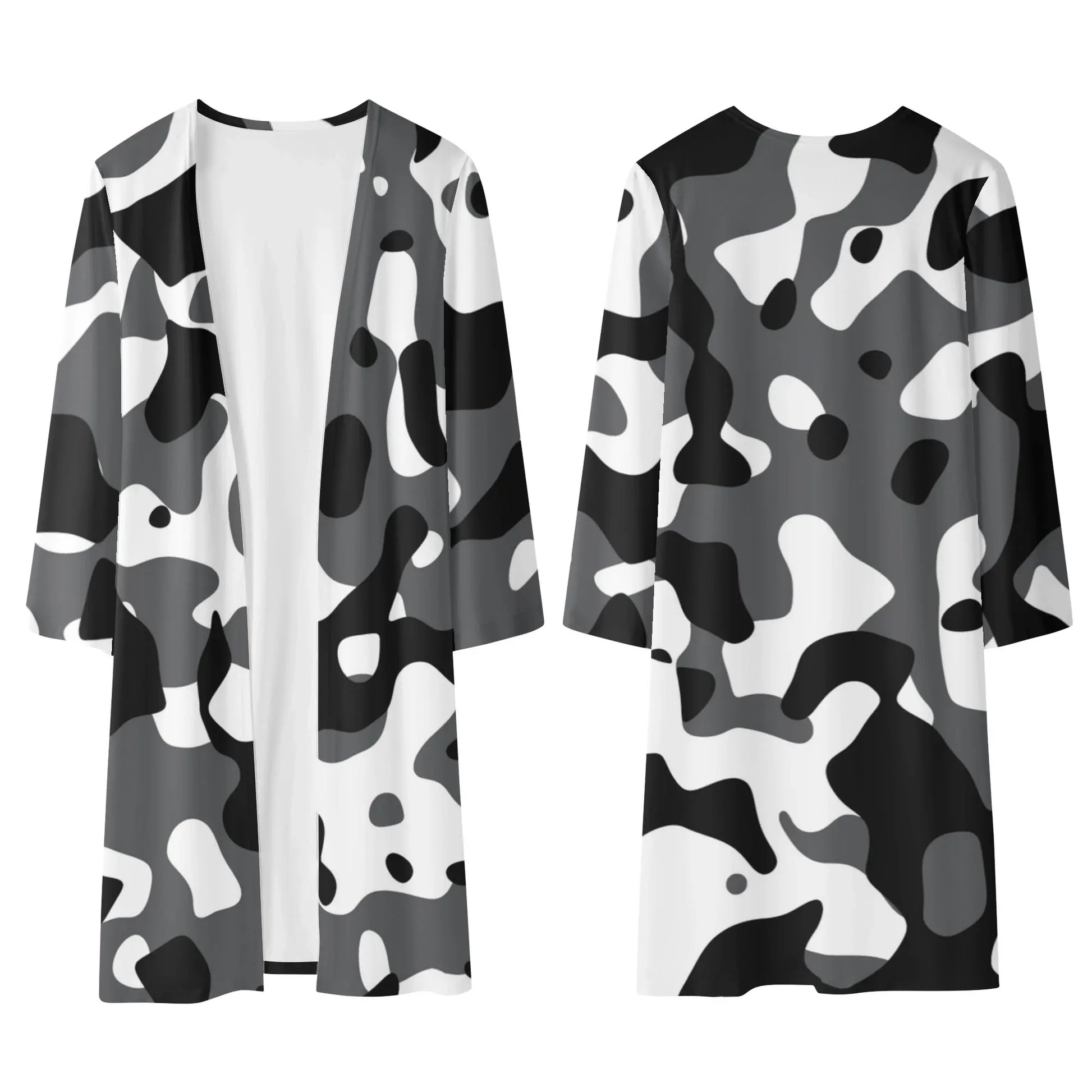 langer-leichter-schwarz-grau-weiss-camouflage-kimono-cardigan-cardigan-jlr-design-7 - JLR Design