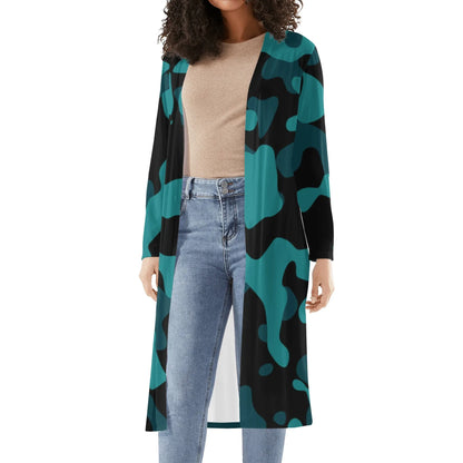 langer-leichter-turkis-camouflage-kimono-cardigan-cardigan-jlr-design-2 - JLR Design