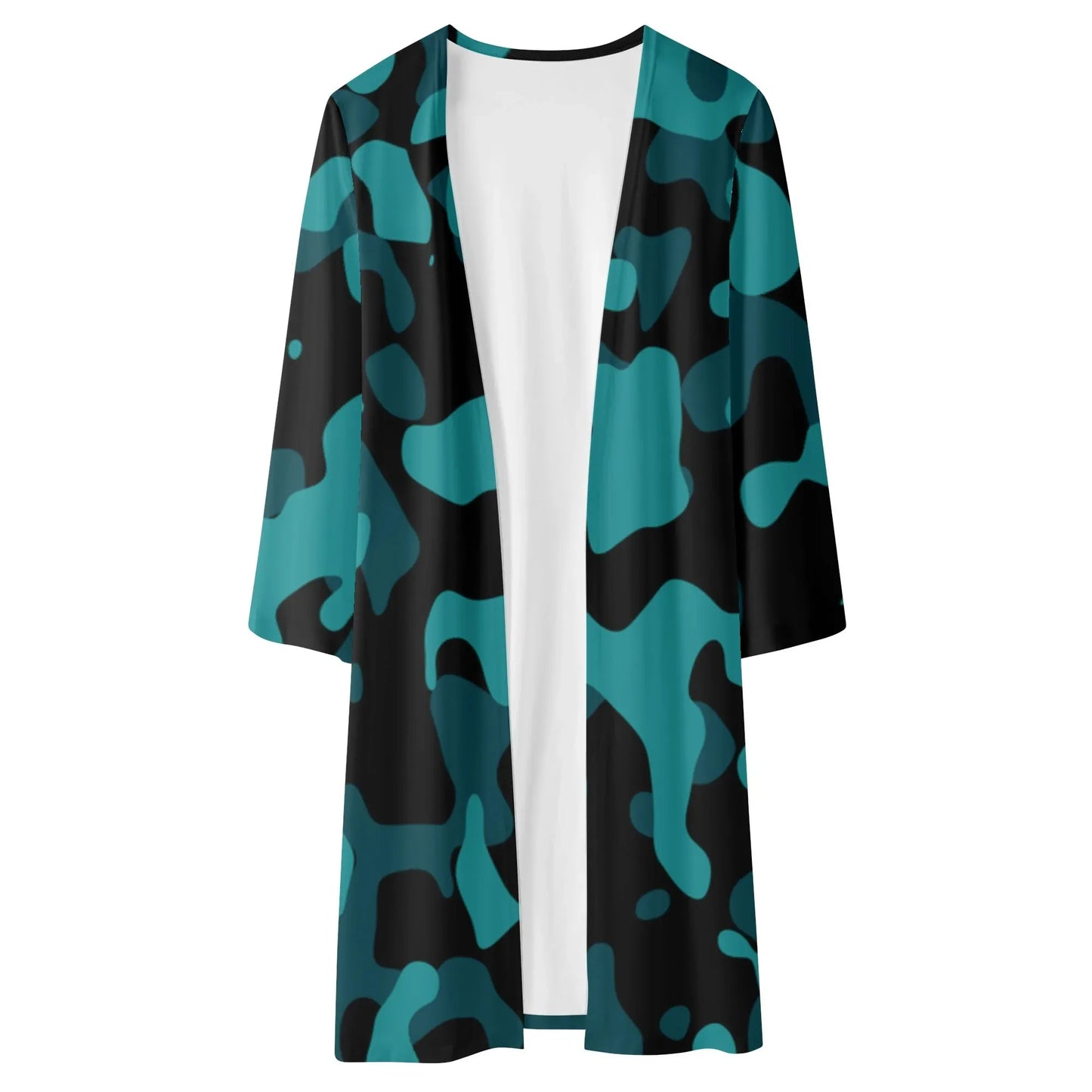 langer-leichter-turkis-camouflage-kimono-cardigan-cardigan-jlr-design-5 - JLR Design