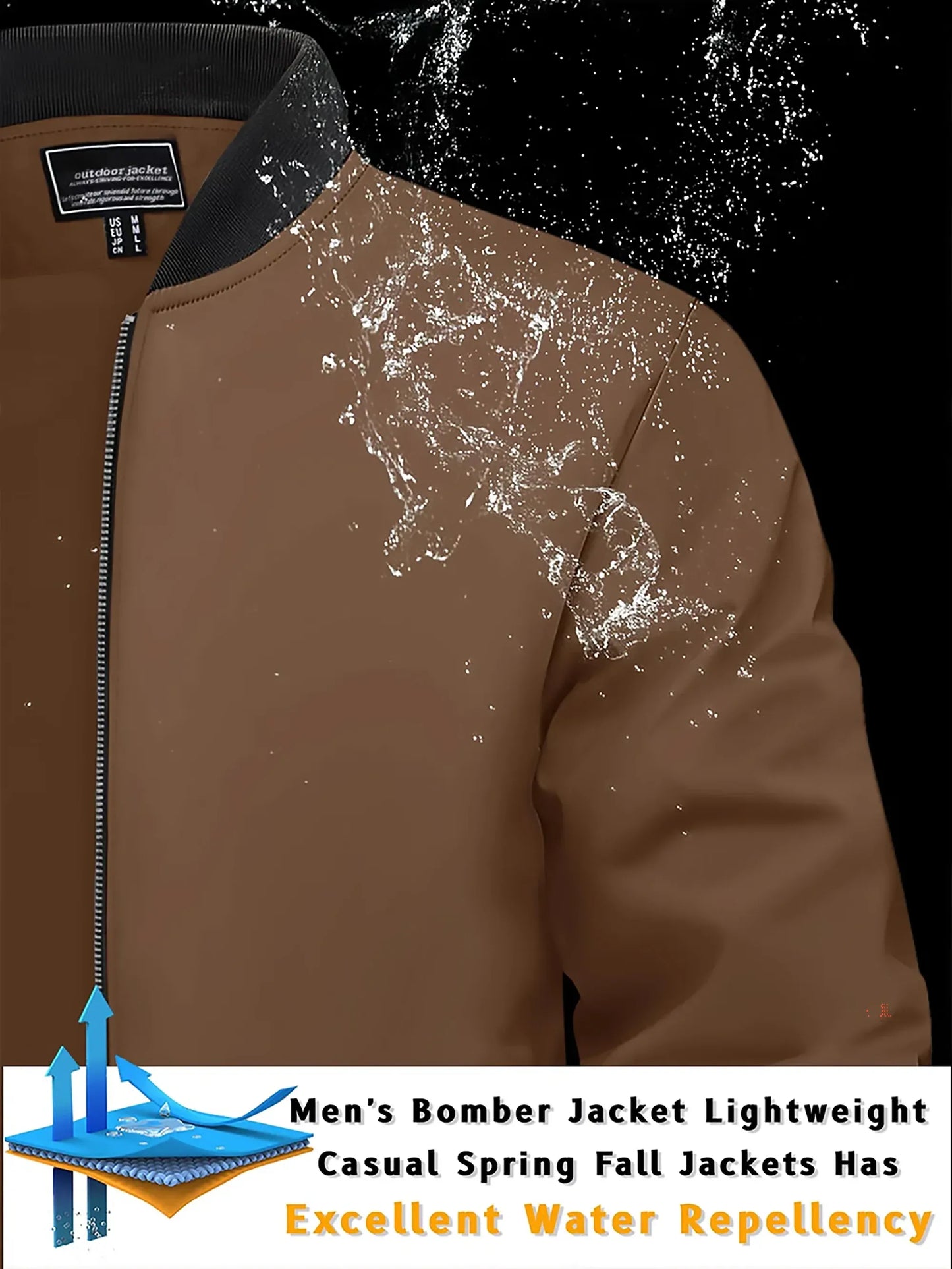 leichte-and-wasserdichte-herren-jacke-ideal-fur-sport-and-freizeit-bomberjacke-jlr-design-3 - JLR Design