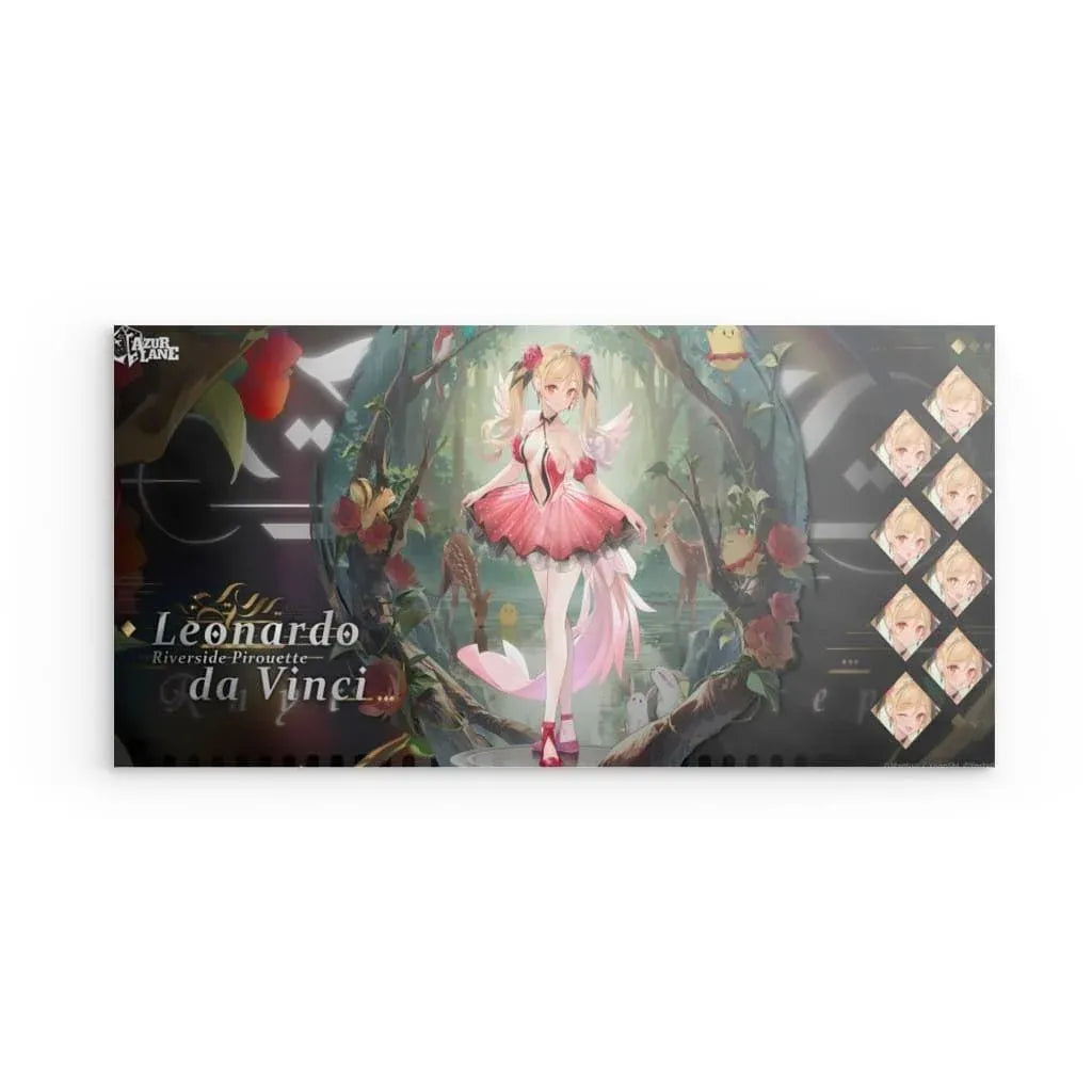leonardo-da-vinci-riverside-pirouette-azur-lane-poster-poster-jlr-design-1 - JLR Design
