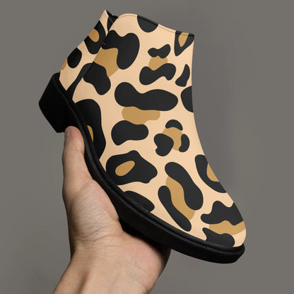 leopard-elegante-reissverschluss-stiefeletten-stiefeletten-jlr-design-3 - JLR Design