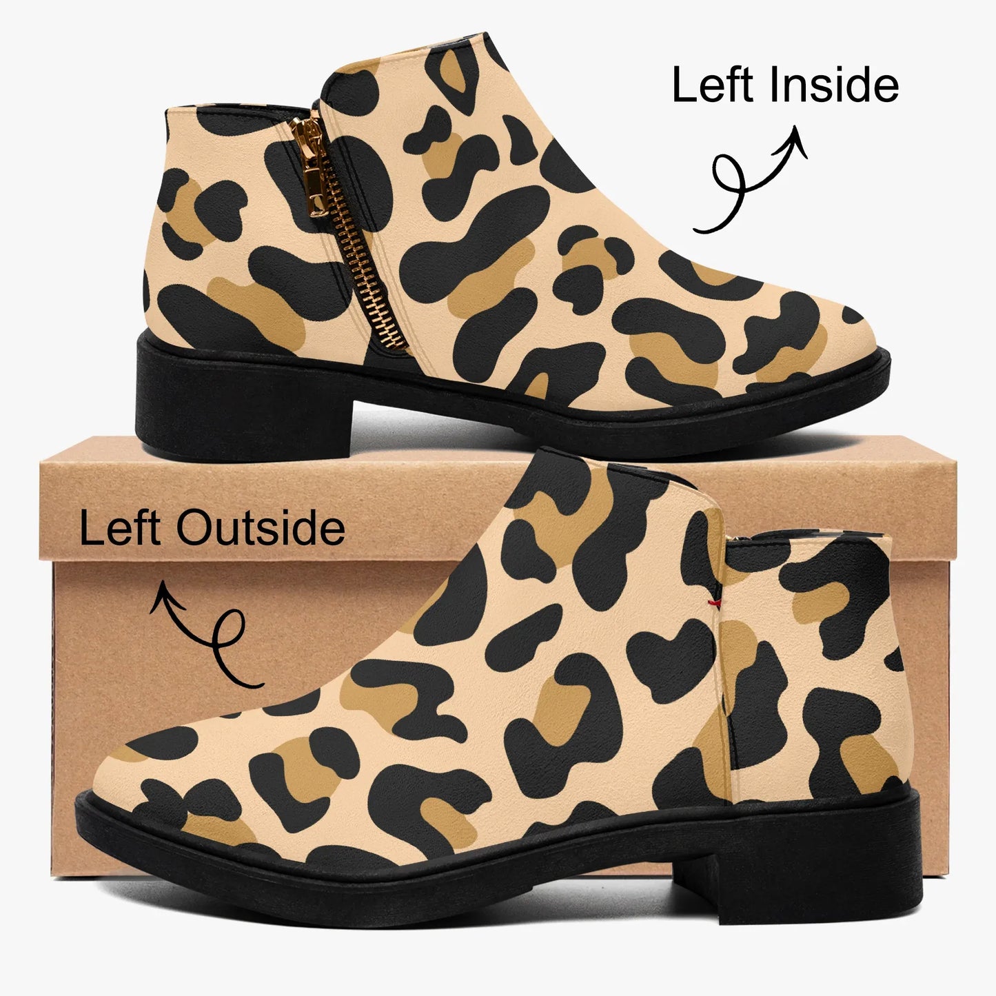 leopard-elegante-reissverschluss-stiefeletten-stiefeletten-jlr-design-4 - JLR Design