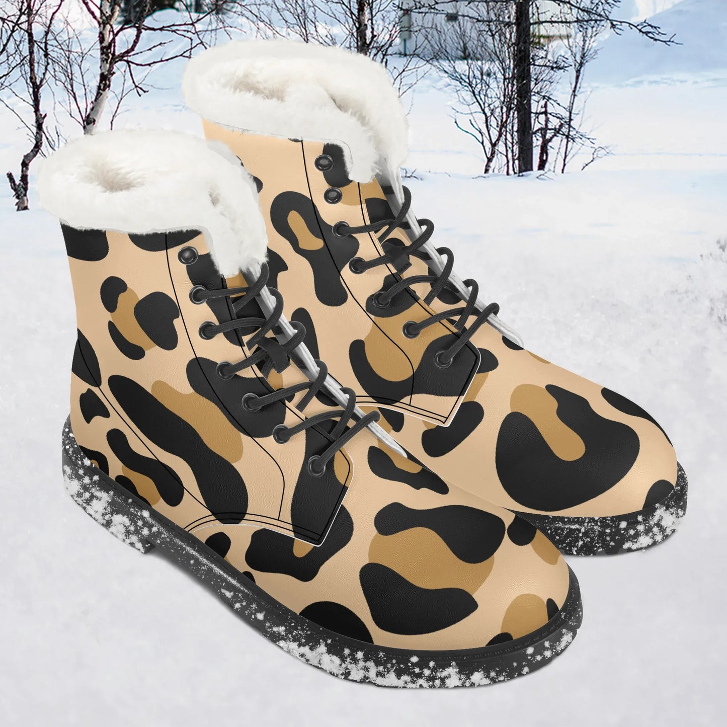 leopard-faux-fur-leder-boots-boots-jlr-design-1 - JLR Design
