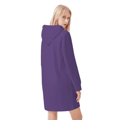 lila-damen-hoodiekleid-warmes-velvet-kapuzenkleid-aus-weichem-samt-fleece-hoodiekleid-jlr-design-2 - JLR Design