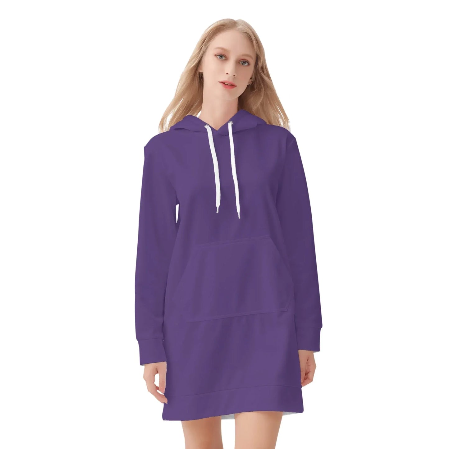 lila-damen-hoodiekleid-warmes-velvet-kapuzenkleid-aus-weichem-samt-fleece-hoodiekleid-jlr-design-3 - JLR Design