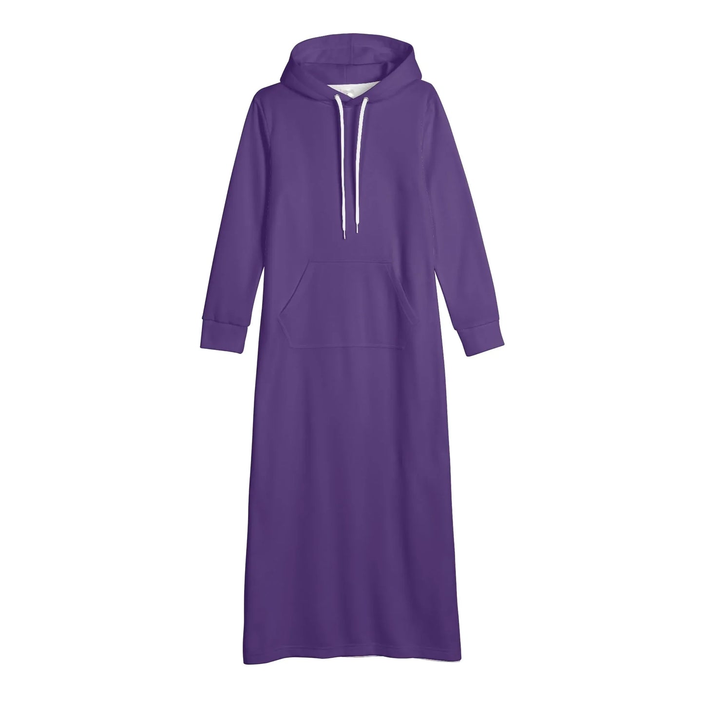 lila-damen-maxi-hoodiekleid-knochellanges-kapuzenkleid-aus-weich-angerautem-fleece-hoodiekleid-jlr-design-4 - JLR Design