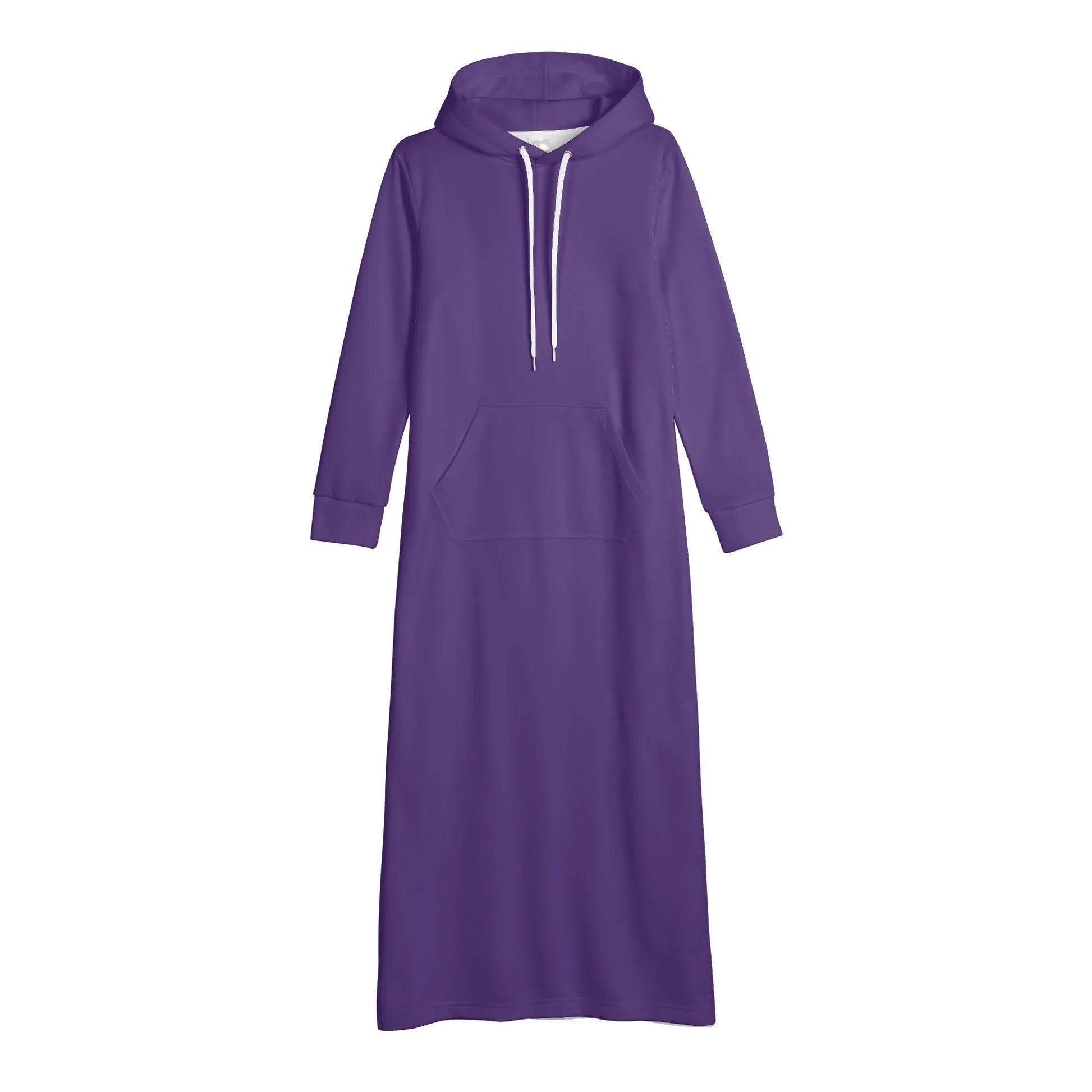 lila-damen-maxi-hoodiekleid-knochellanges-kapuzenkleid-aus-weich-angerautem-fleece-hoodiekleid-jlr-design-4 - JLR Design