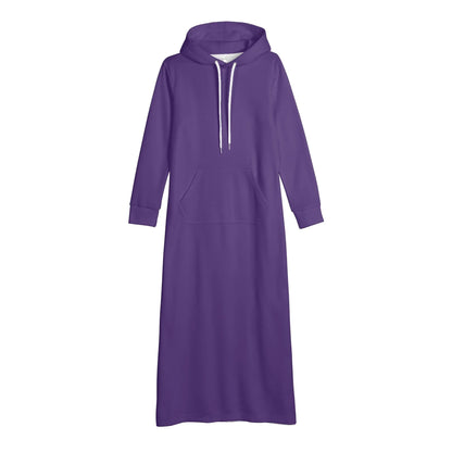 lila-damen-maxi-hoodiekleid-knochellanges-kapuzenkleid-aus-weich-angerautem-fleece-hoodiekleid-jlr-design-4 - JLR Design