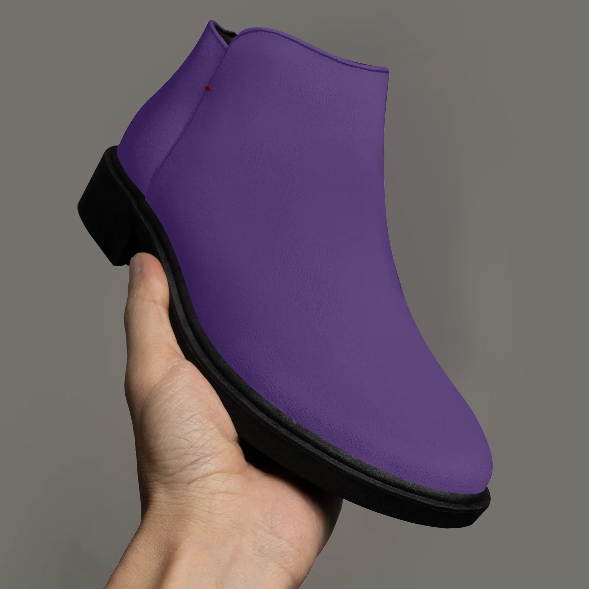 lila-elegante-reissverschluss-stiefeletten-stiefeletten-jlr-design-3 - JLR Design
