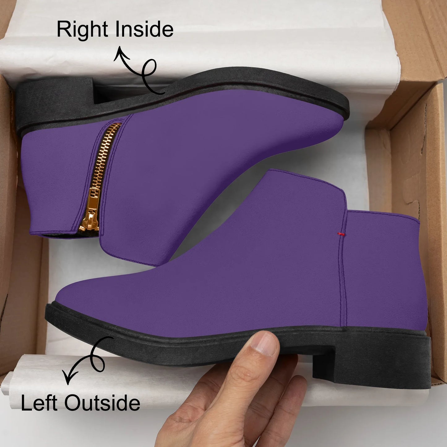 lila-elegante-reissverschluss-stiefeletten-stiefeletten-jlr-design-8 - JLR Design