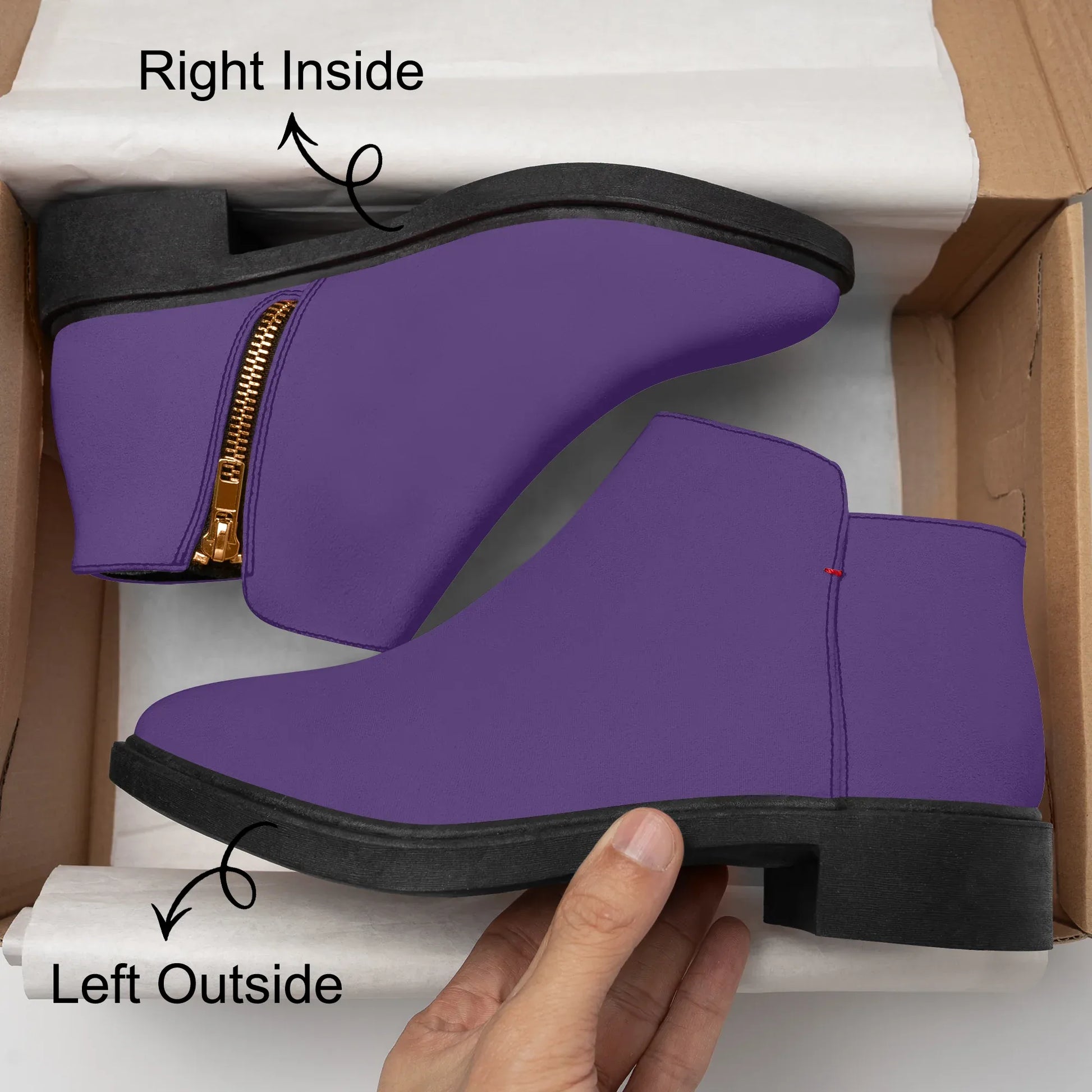 lila-elegante-reissverschluss-stiefeletten-stiefeletten-jlr-design-8 - JLR Design
