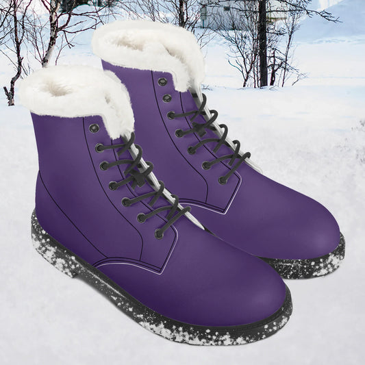lila-faux-fur-leder-boots-boots-jlr-design-1 - JLR Design