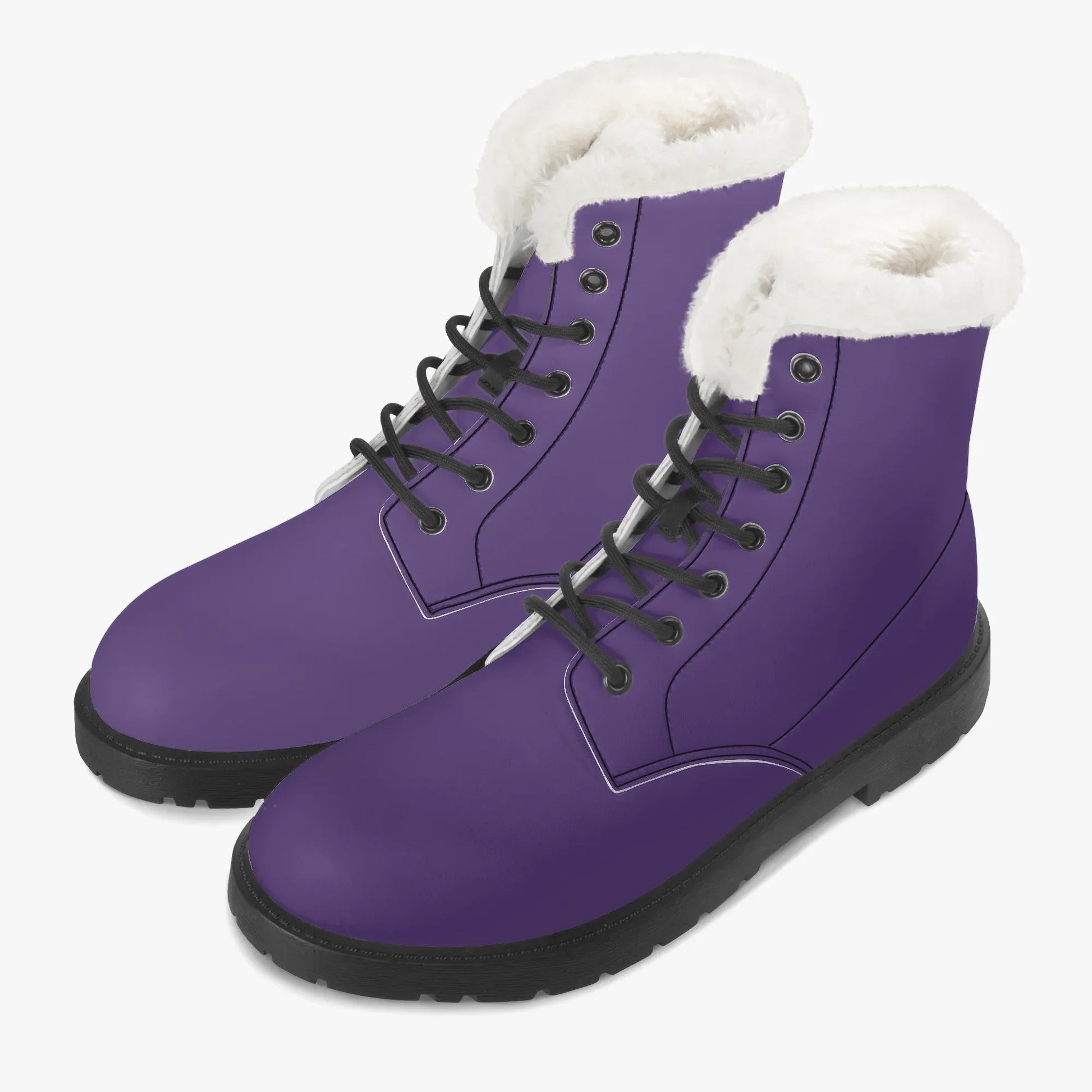 lila-faux-fur-leder-boots-boots-jlr-design-2 - JLR Design