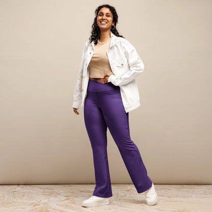 lila-high-waist-flare-leggings-flare-leggings-jlr-design-3 - JLR Design