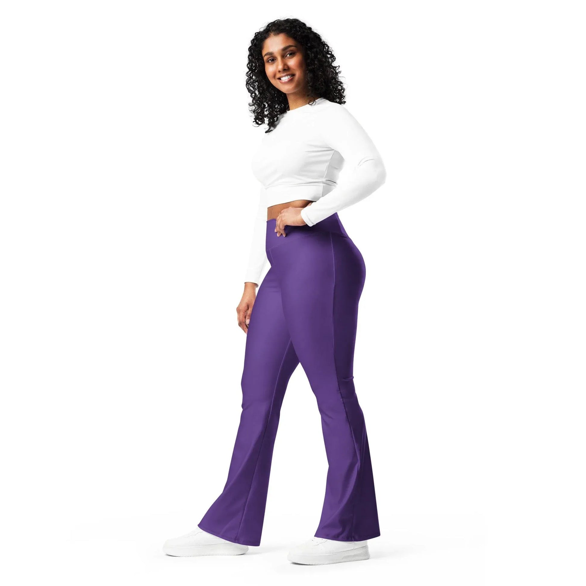 lila-high-waist-flare-leggings-flare-leggings-jlr-design-5 - JLR Design
