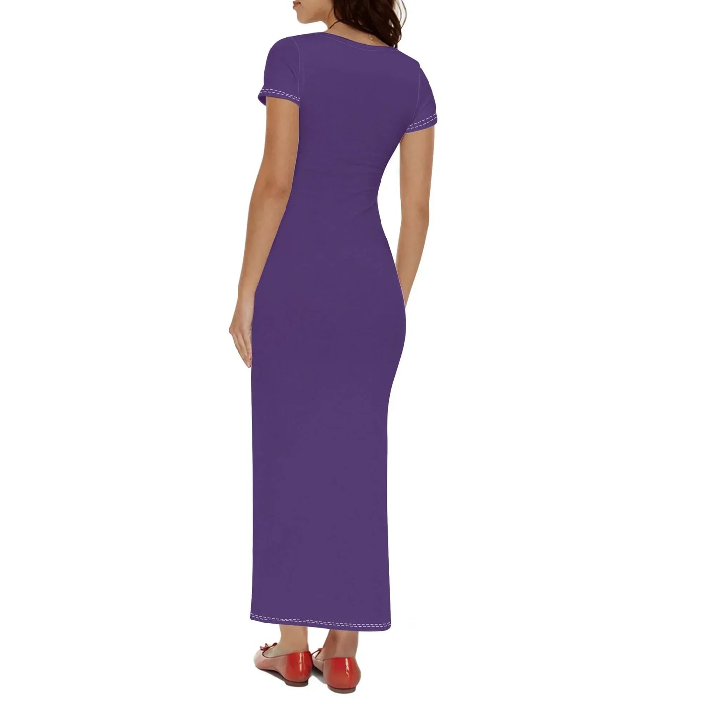 lila-short-sleeve-long-dress-long-dress-jlr-design-2 - JLR Design