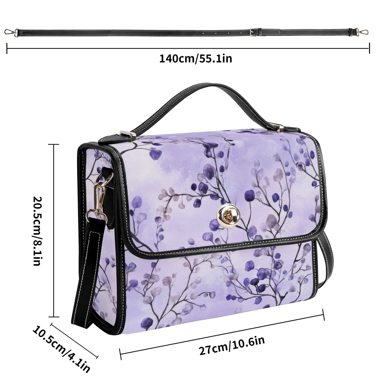 lilac-flowers-v2-satchel-bag-umhangetasche-umhangetasche-jlr-design-8 - JLR Design