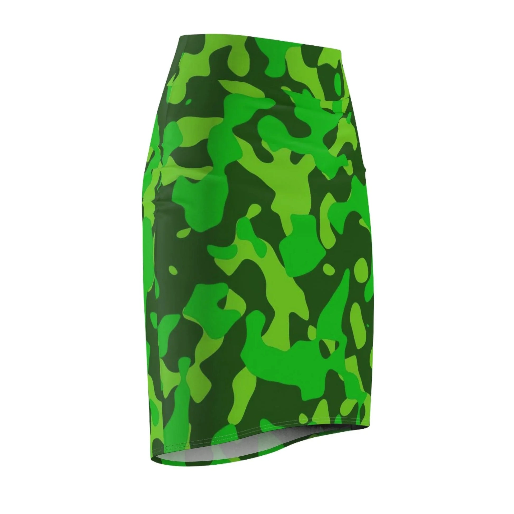 lime-green-camouflage-bleistiftrock-fur-damen-eleganter-mid-waist-rock-mit-stretch-komfort-bleistiftrock-jlr-design-5 - JLR Design