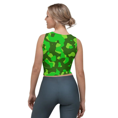 lime-green-camouflage-damen-crop-top-crop-top-jlr-design-2 - JLR Design