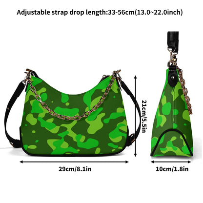 lime-green-camouflage-elegante-umhangetasche-mit-kette-umhangetasche-jlr-design-7 - JLR Design