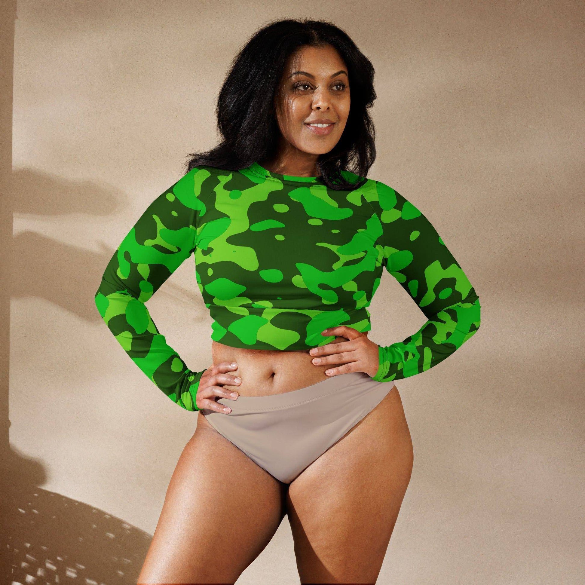 lime-green-camouflage-long-sleeve-crop-top-long-sleeve-crop-top-jlr-design-1 - JLR Design