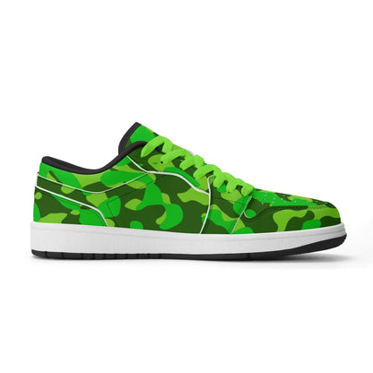 lime-green-camouflage-low-top-leder-sneaker-fur-damen-sneaker-jlr-design-10 - JLR Design