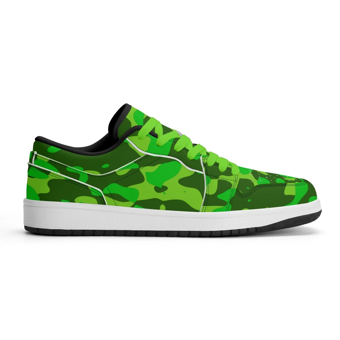 lime-green-camouflage-low-top-leder-sneaker-fur-damen-sneaker-jlr-design-12 - JLR Design
