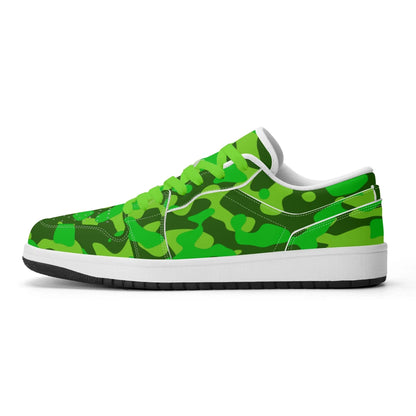 lime-green-camouflage-low-top-leder-sneaker-fur-damen-sneaker-jlr-design-2 - JLR Design