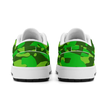 lime-green-camouflage-low-top-leder-sneaker-fur-damen-sneaker-jlr-design-6 - JLR Design