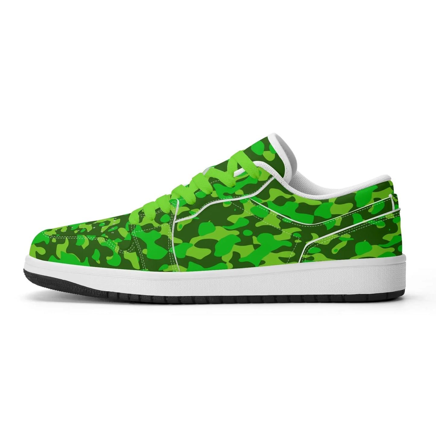 lime-green-camouflage-low-top-leder-sneaker-fur-herren-sneaker-jlr-design-2 - JLR Design