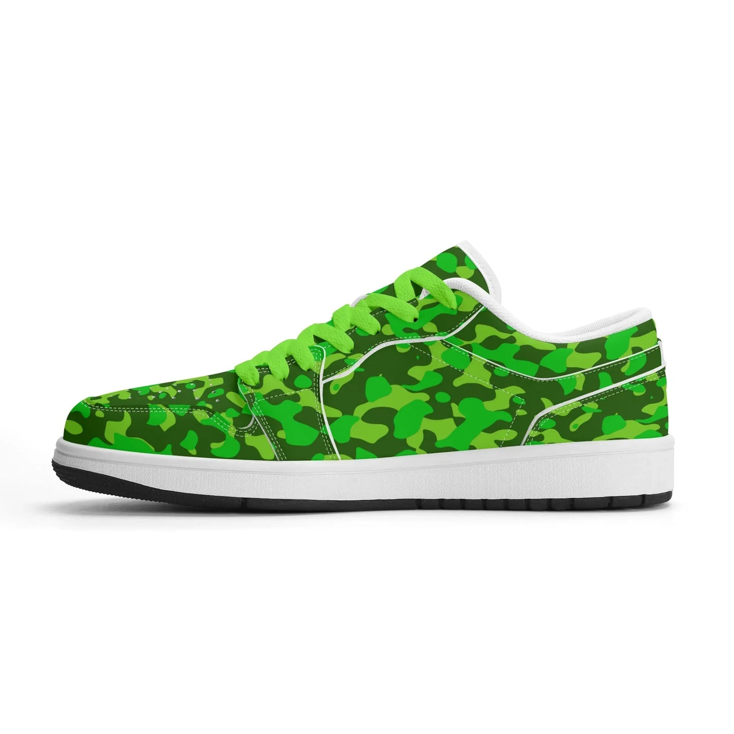 lime-green-camouflage-low-top-leder-sneaker-fur-herren-sneaker-jlr-design-4 - JLR Design