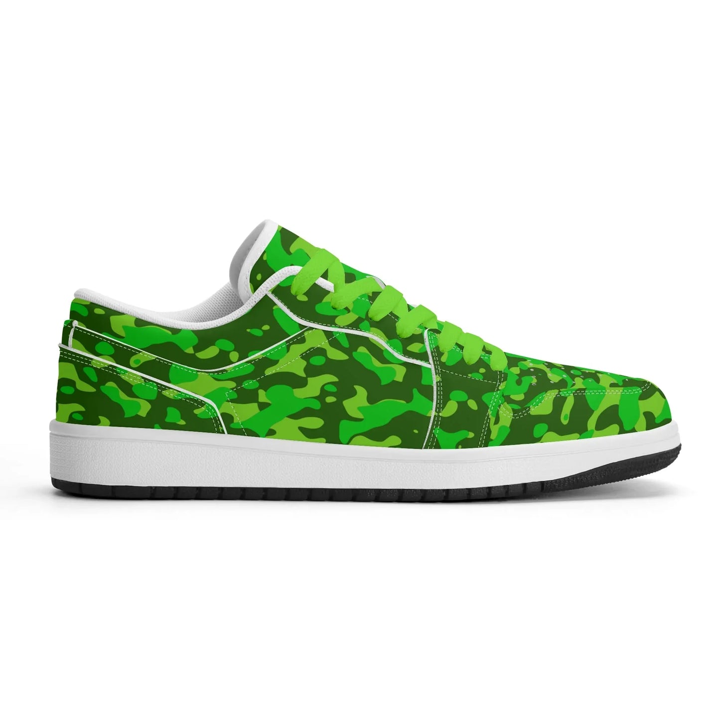 lime-green-camouflage-low-top-leder-sneaker-fur-herren-sneaker-jlr-design-5 - JLR Design