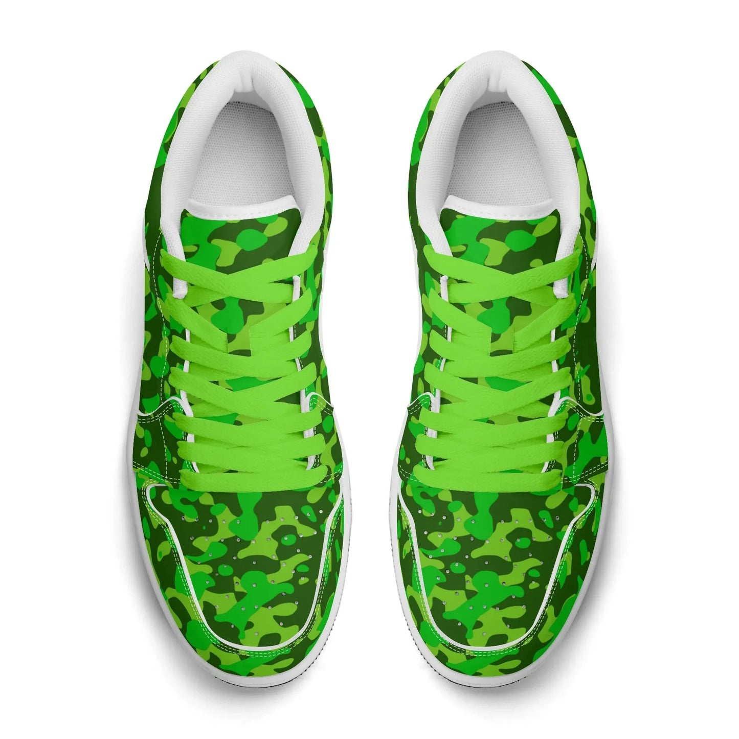 lime-green-camouflage-low-top-leder-sneaker-fur-herren-sneaker-jlr-design-7 - JLR Design