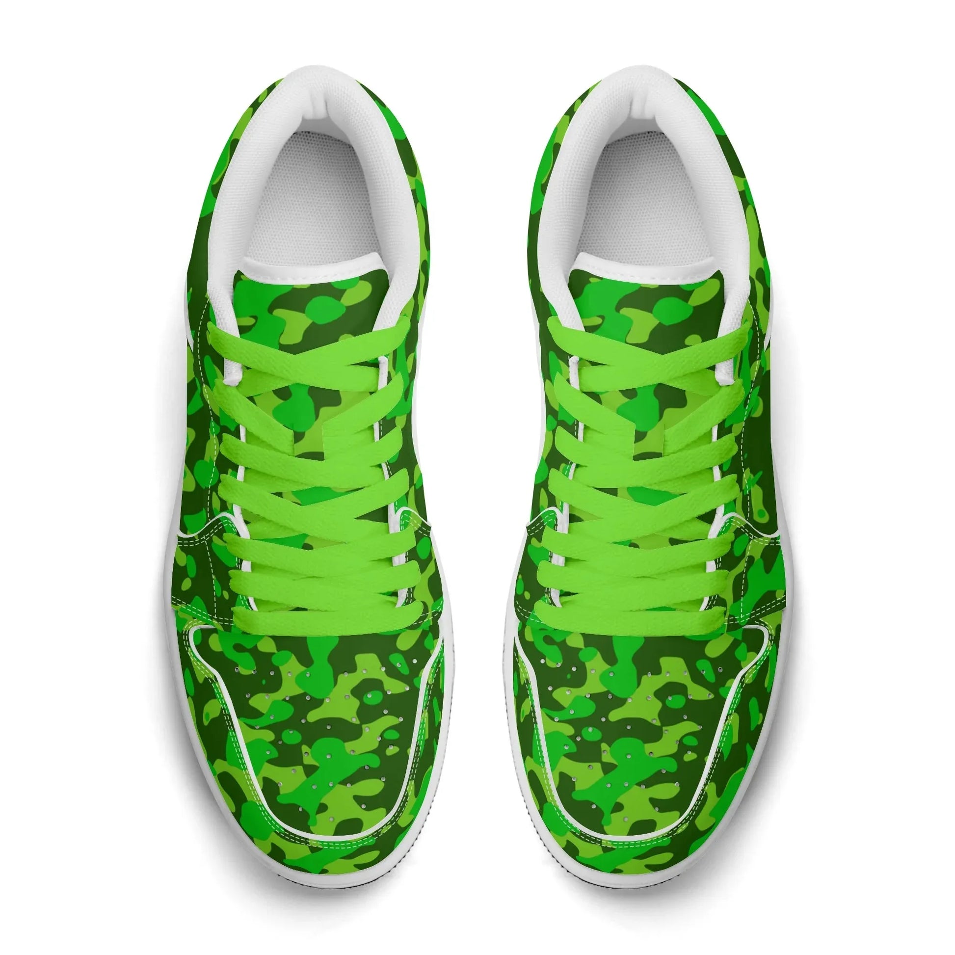 lime-green-camouflage-low-top-leder-sneaker-fur-herren-sneaker-jlr-design-7 - JLR Design