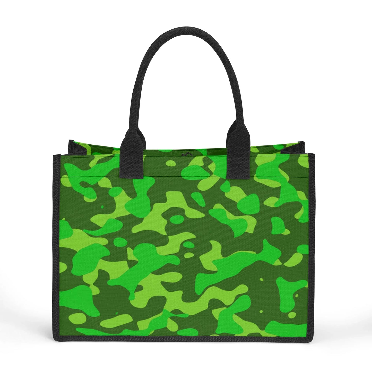 lime-green-camouflage-premium-canvas-shopper-tasche-einkaufstasche-jlr-design-2 - JLR Design