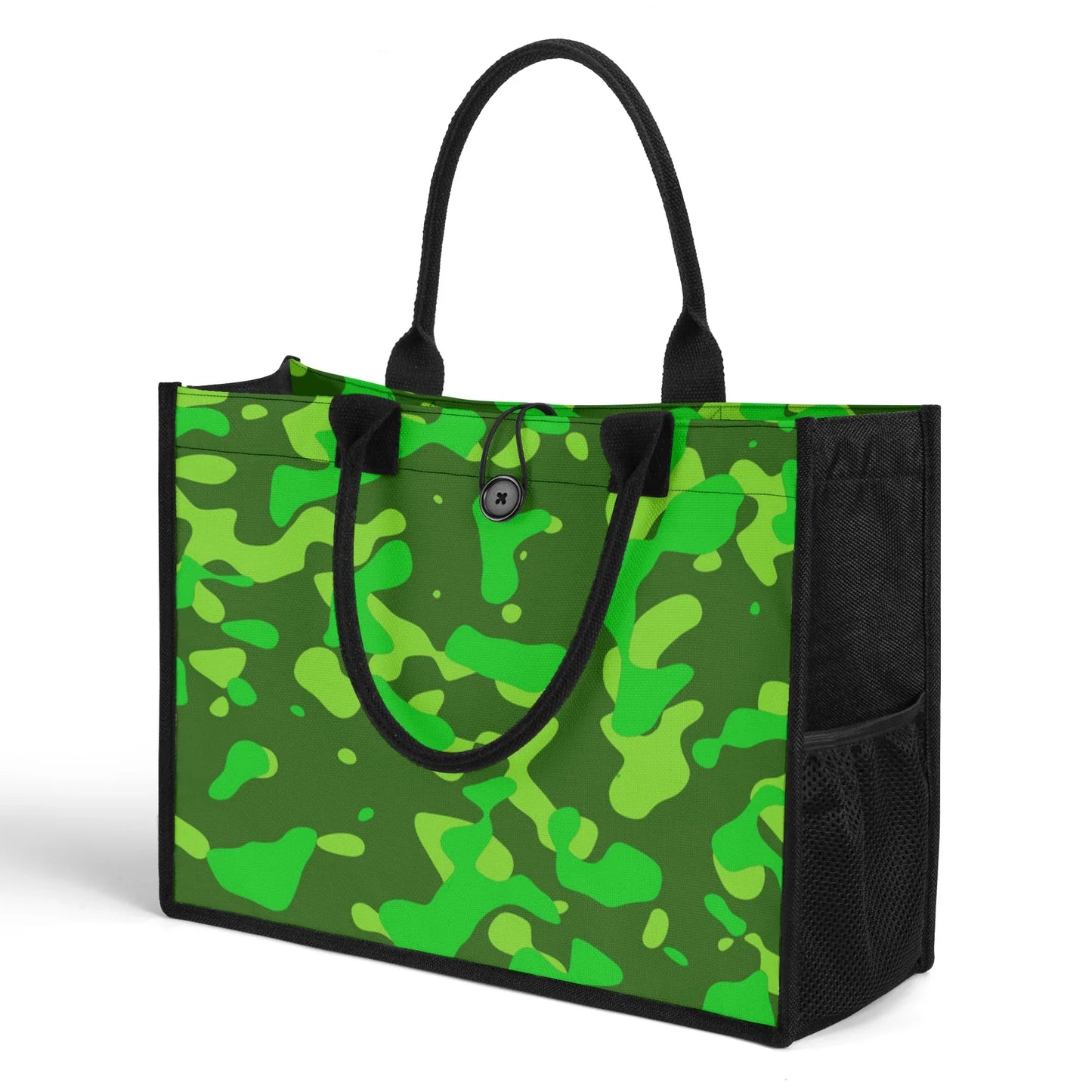 lime-green-camouflage-premium-canvas-shopper-tasche-einkaufstasche-jlr-design-3 - JLR Design