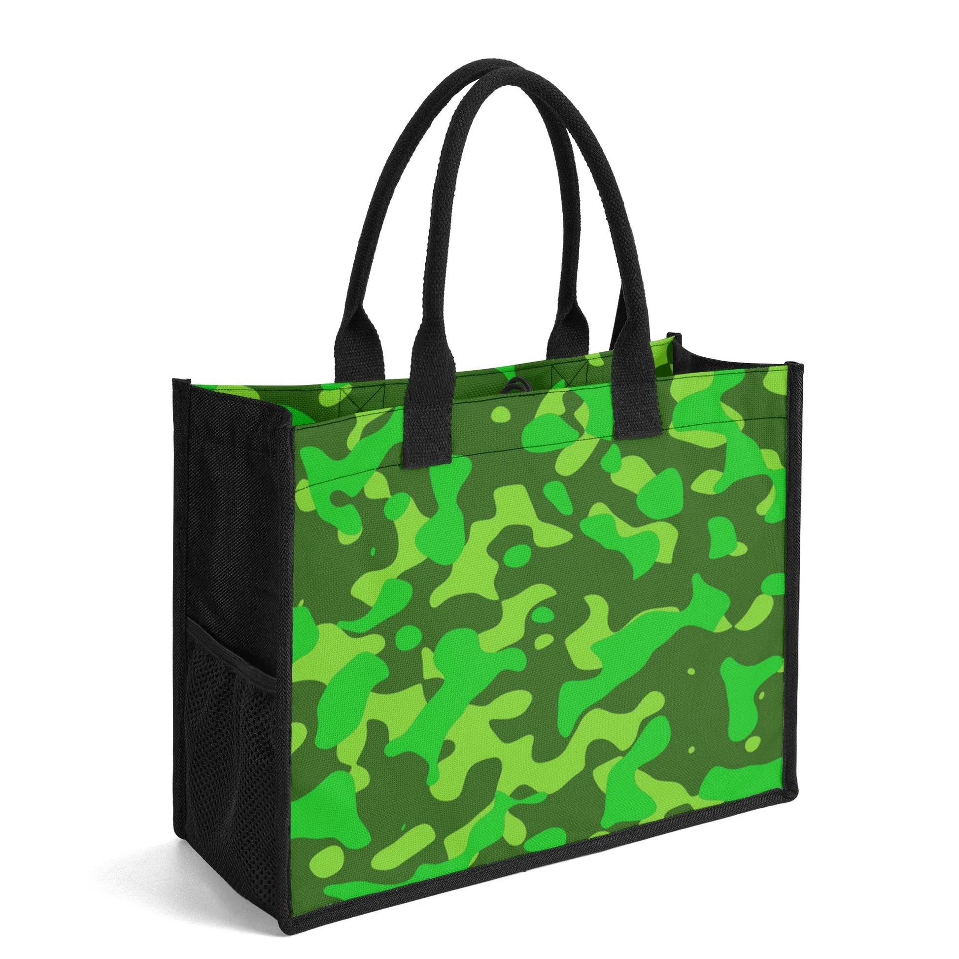 lime-green-camouflage-premium-canvas-shopper-tasche-einkaufstasche-jlr-design-4 - JLR Design