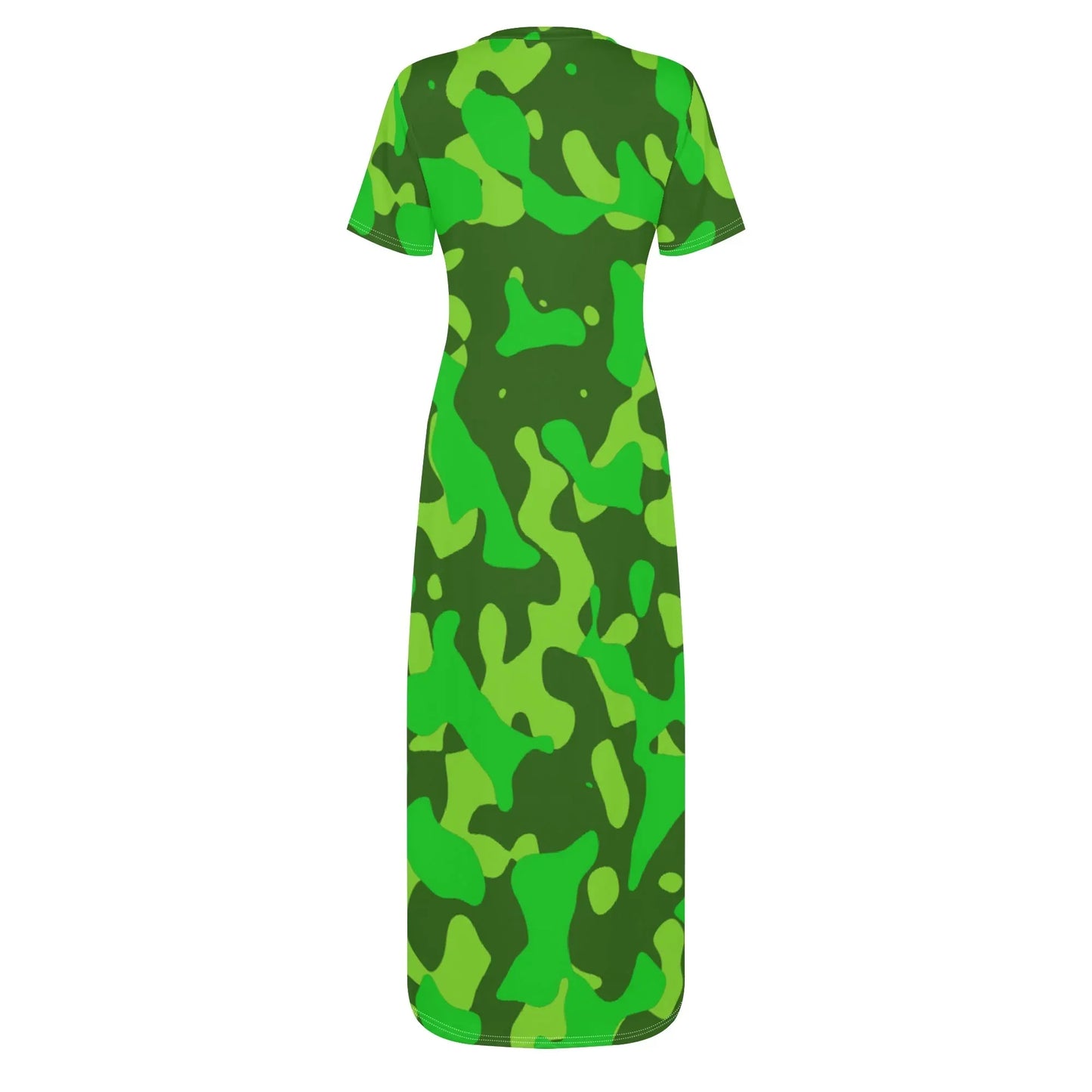 lime-green-camouflage-short-sleeve-long-dress-long-dress-jlr-design-4 - JLR Design