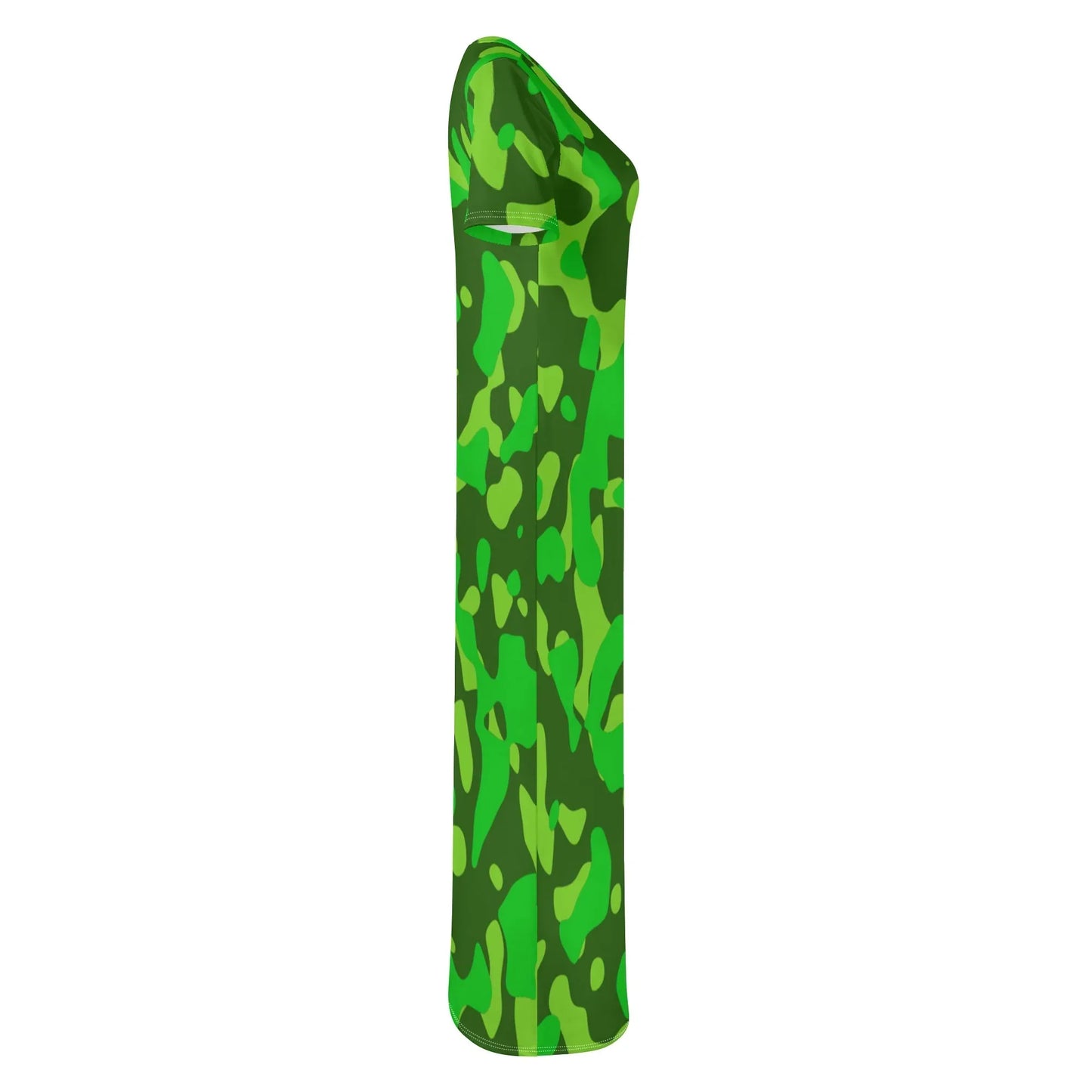 lime-green-camouflage-short-sleeve-long-dress-long-dress-jlr-design-5 - JLR Design