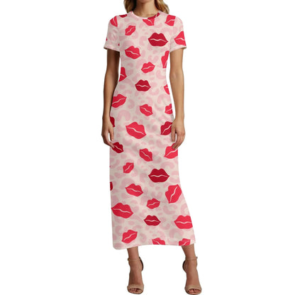 lips-short-sleeve-long-dress-long-dress-jlr-design-1 - JLR Design