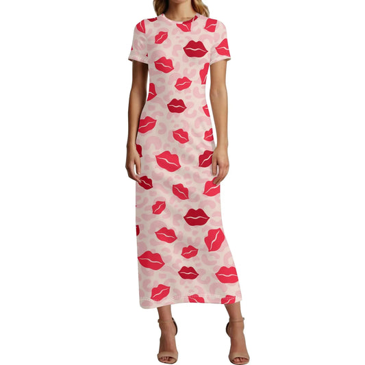 lips-short-sleeve-long-dress-long-dress-jlr-design-1 - JLR Design