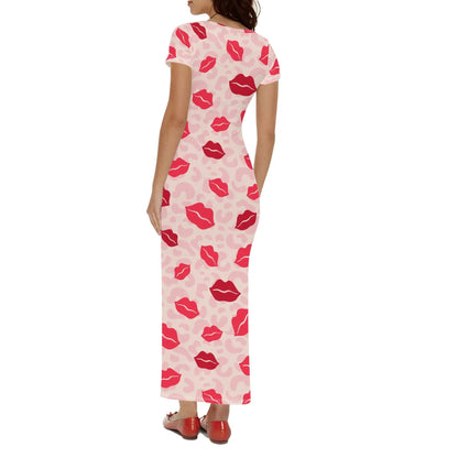 lips-short-sleeve-long-dress-long-dress-jlr-design-2 - JLR Design