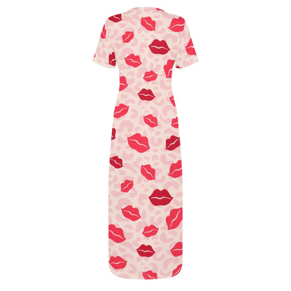 lips-short-sleeve-long-dress-long-dress-jlr-design-4 - JLR Design