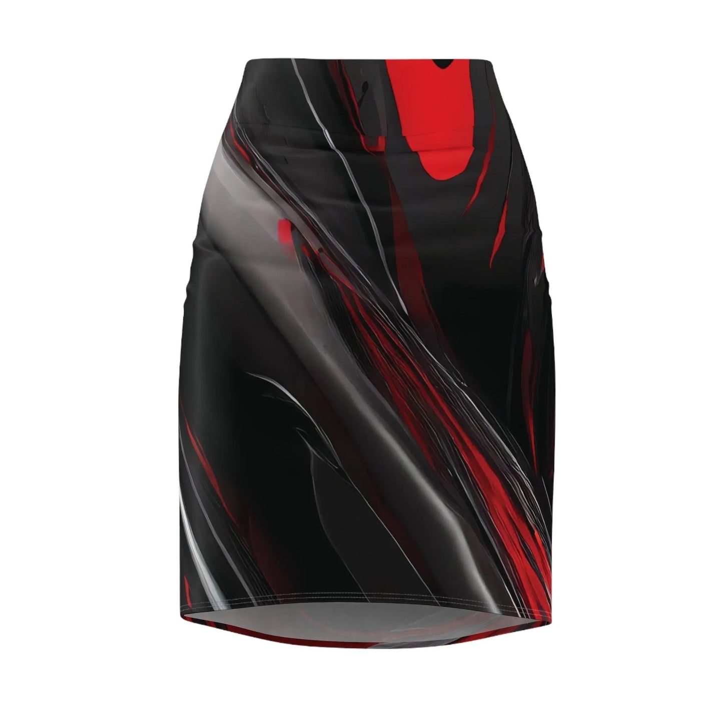 liquid-red-bleistiftrock-fur-damen-eleganter-mid-waist-rock-mit-stretch-komfort-bleistiftrock-jlr-design-2 - JLR Design