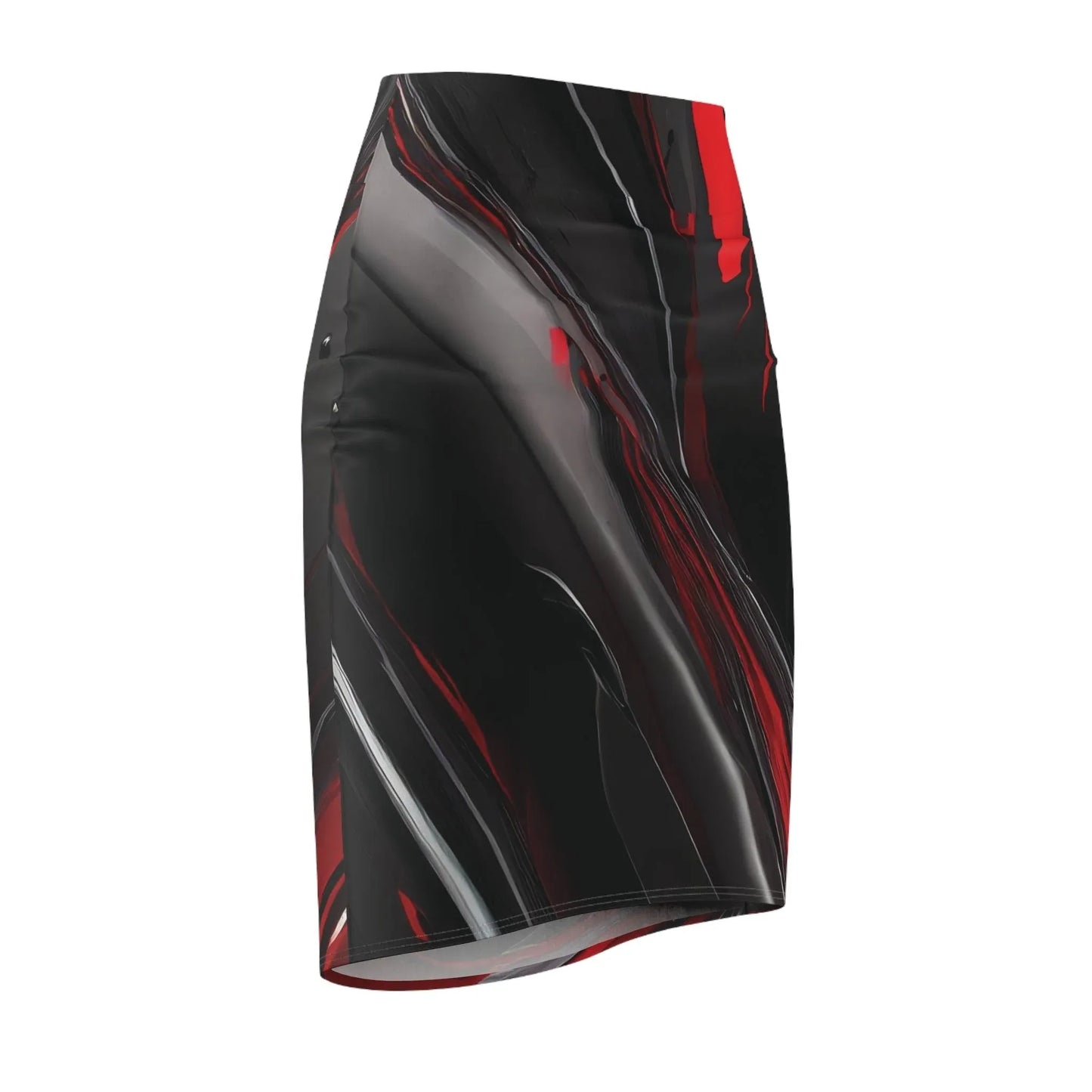 liquid-red-bleistiftrock-fur-damen-eleganter-mid-waist-rock-mit-stretch-komfort-bleistiftrock-jlr-design-4 - JLR Design