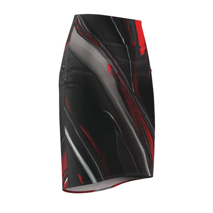 liquid-red-bleistiftrock-fur-damen-eleganter-mid-waist-rock-mit-stretch-komfort-bleistiftrock-jlr-design-4 - JLR Design